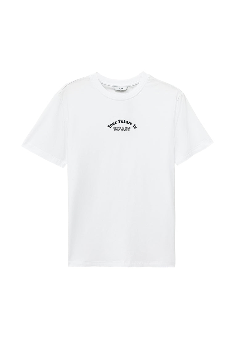 Men Short-Sleeve Graphic Tee - White - S3M612