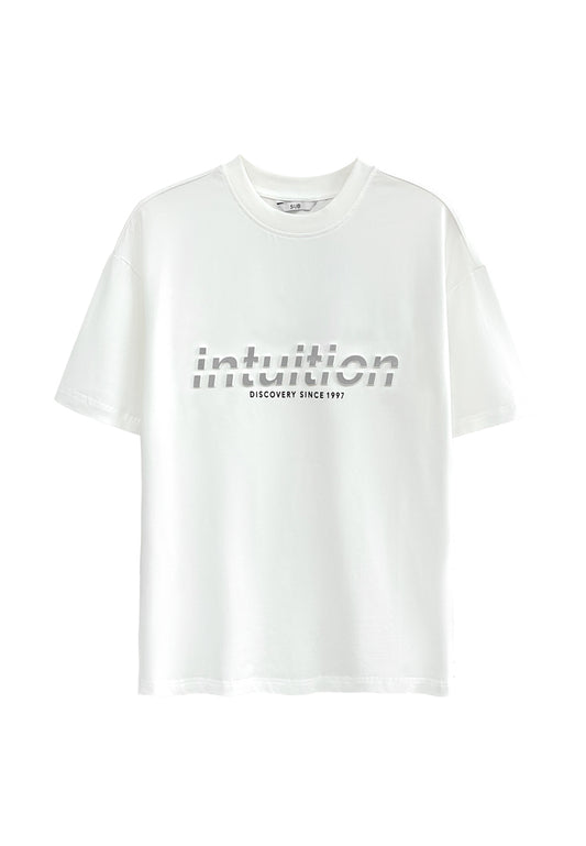 Men Short-Sleeve Fashion Tee - White - H2M763