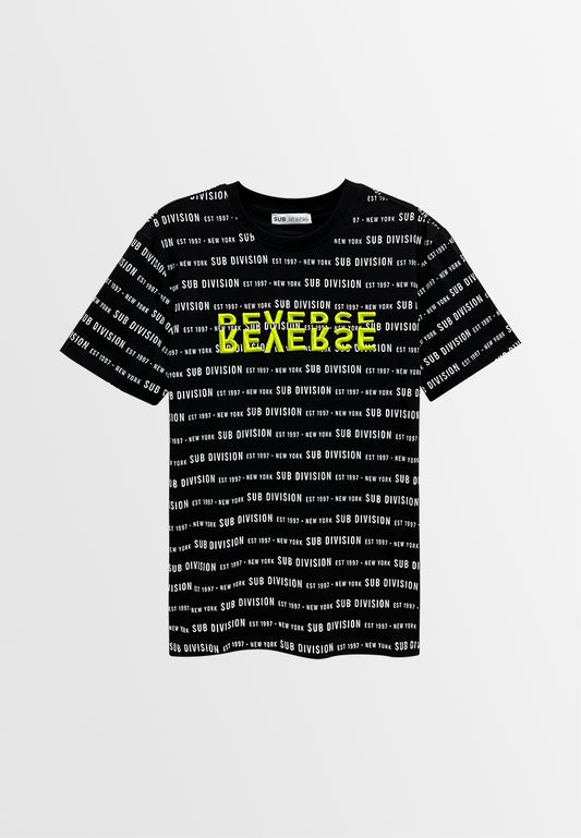 Men Short-Sleeve Graphic Tee - Black - M3M669