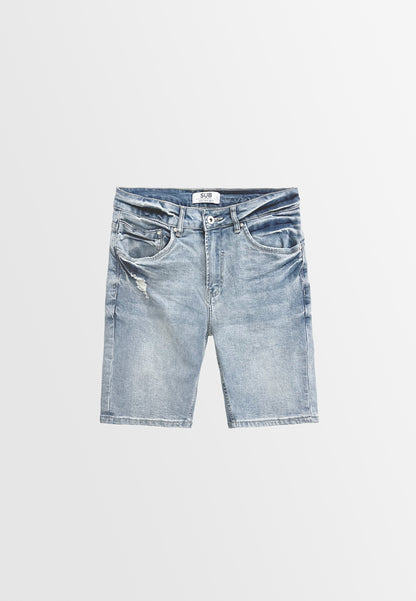 Men Short Jeans - Light Blue - M3M807