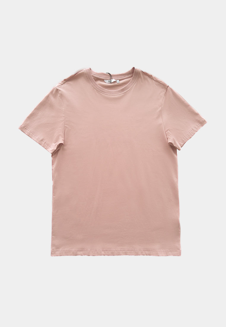 Men Short-Sleeve Basic Tee - Pink - H1M133