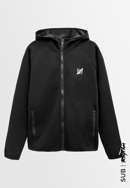 Men Hoodies Jacket - Black - H2M496