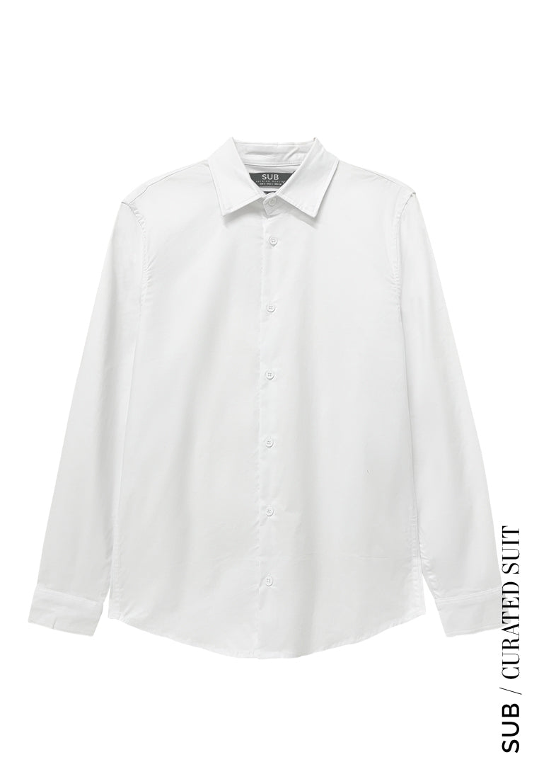 Men Long-Sleeve Shirt - White - H2M689