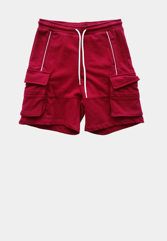 Men Knit Short Jogger - Maroon - H1M081