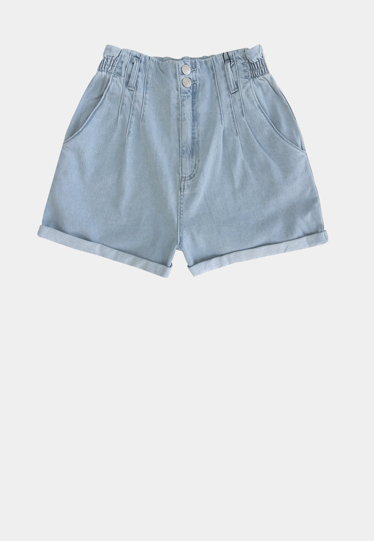 Women Short Jeans - LIGHT BLUE - M1W068