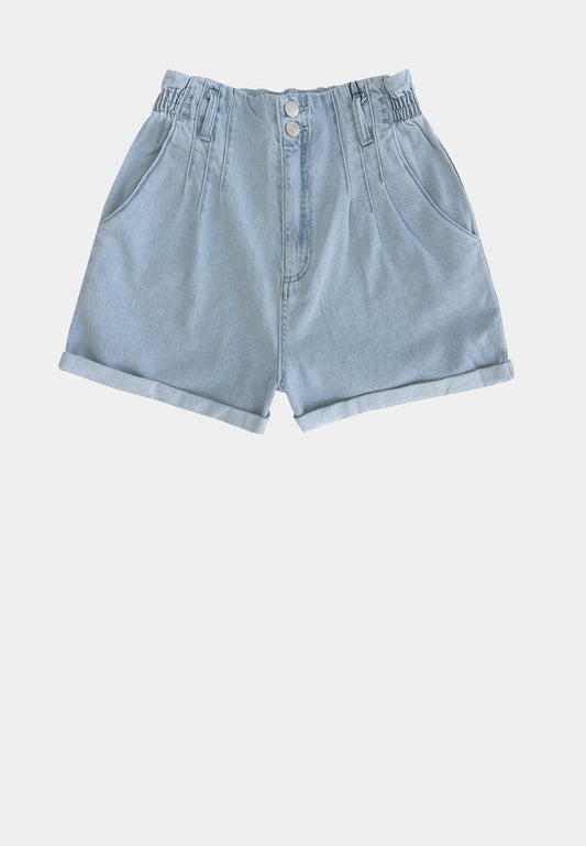 Women Short Jeans - LIGHT BLUE - M1W068