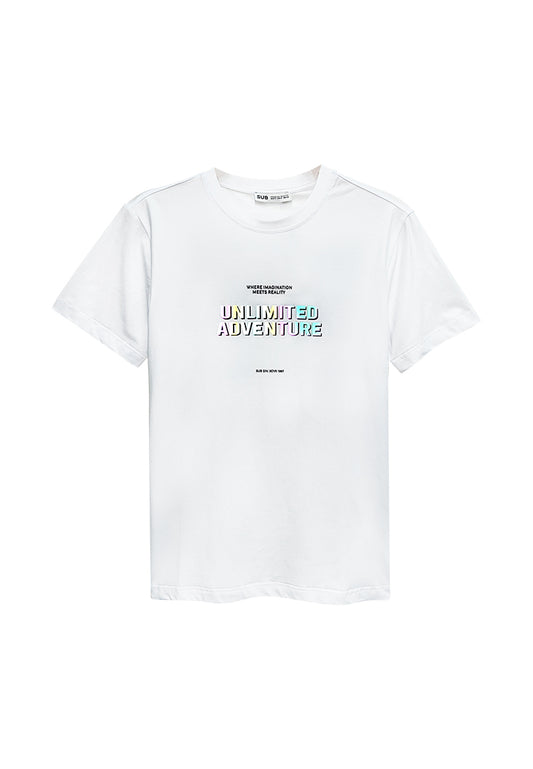 Men Short-Sleeve Graphic Tee - White - M3M668