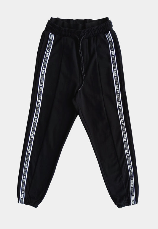 Women Long Jogger - Black - H1W232