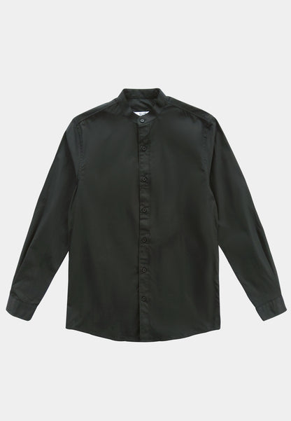 Men Long-Sleeve Shirt - Black - M2M290