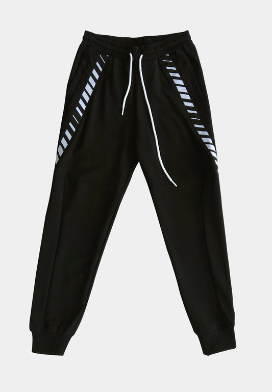 Men Long Jogger - Black - H1M114