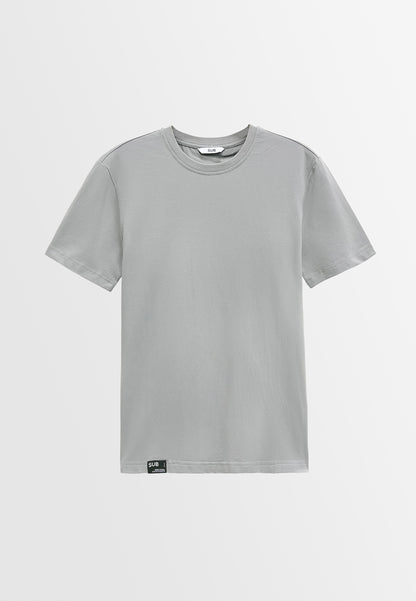 Men Short-Sleeve Basic Tee - Grey - M3M676