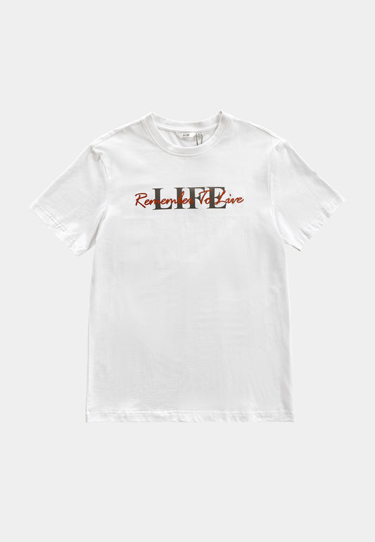 Men Short-Sleeve Graphic Tee - White - F2M322