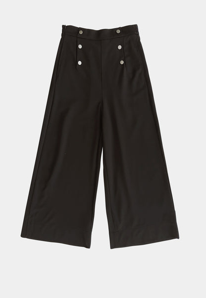 Women Culottes Trousers - Black - M2W354