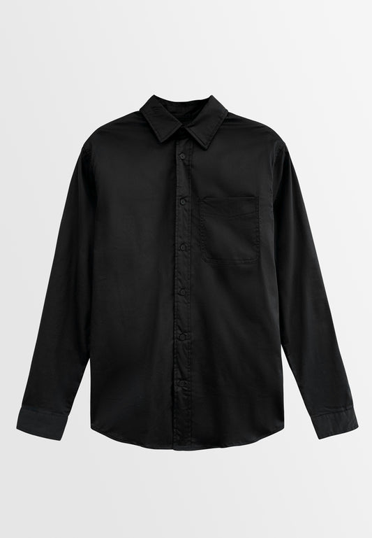 Men Long-Sleeve Shirt - Black - H2M399