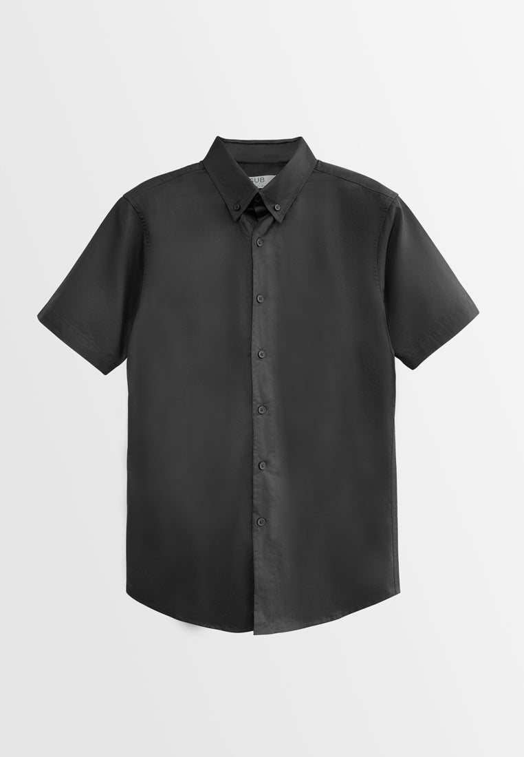 Men Short-Sleeve Shirt - Black - H2M404