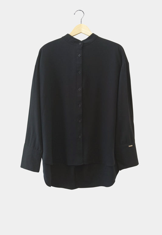 Women Long-Sleeve Shirt - Black - M2W337