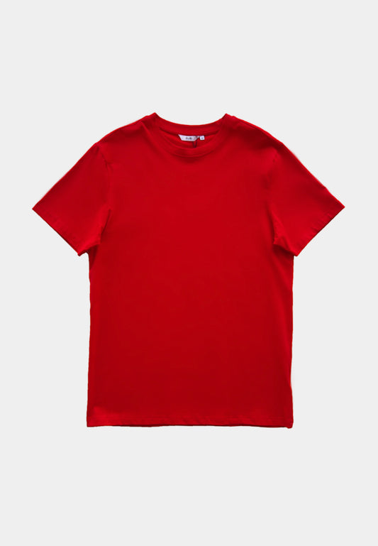 Men Short-Sleeve Basic Tee - Red - H1M131