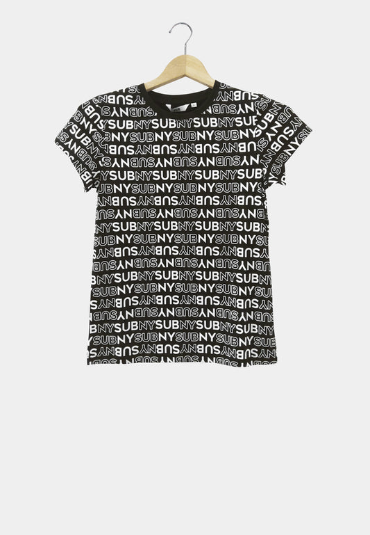 Women Short-Sleeve Graphic Tee - Black - M2W329