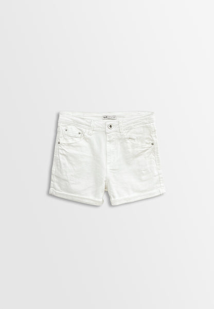 Women Short Jeans - White - F2W379