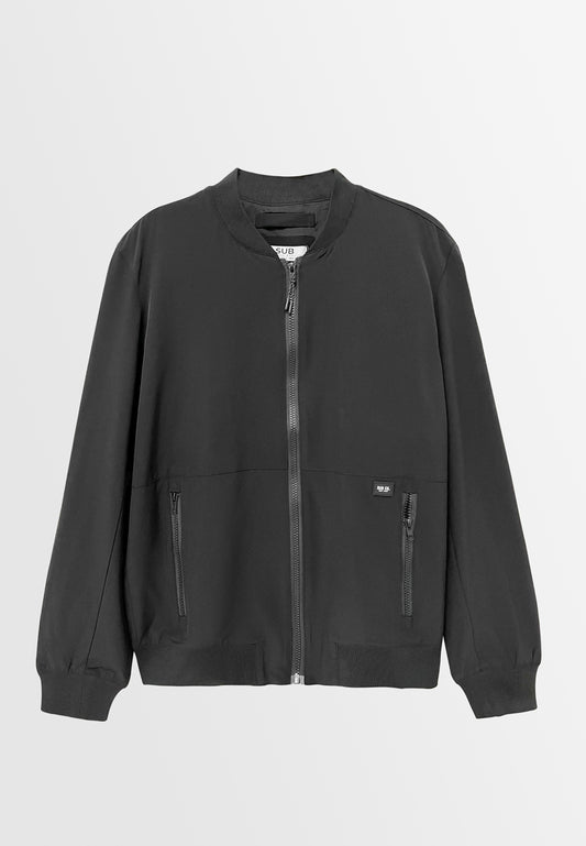 Men Bomber Jacket - Black - H2M522