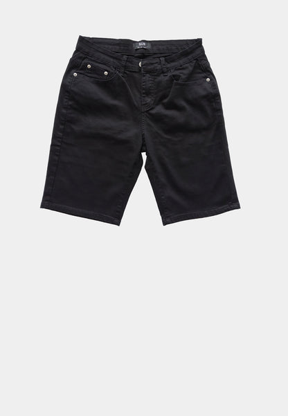 Men Short Jeans - Black - H1M125