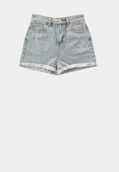 Women Short Jeans - Light Blue - F2W386