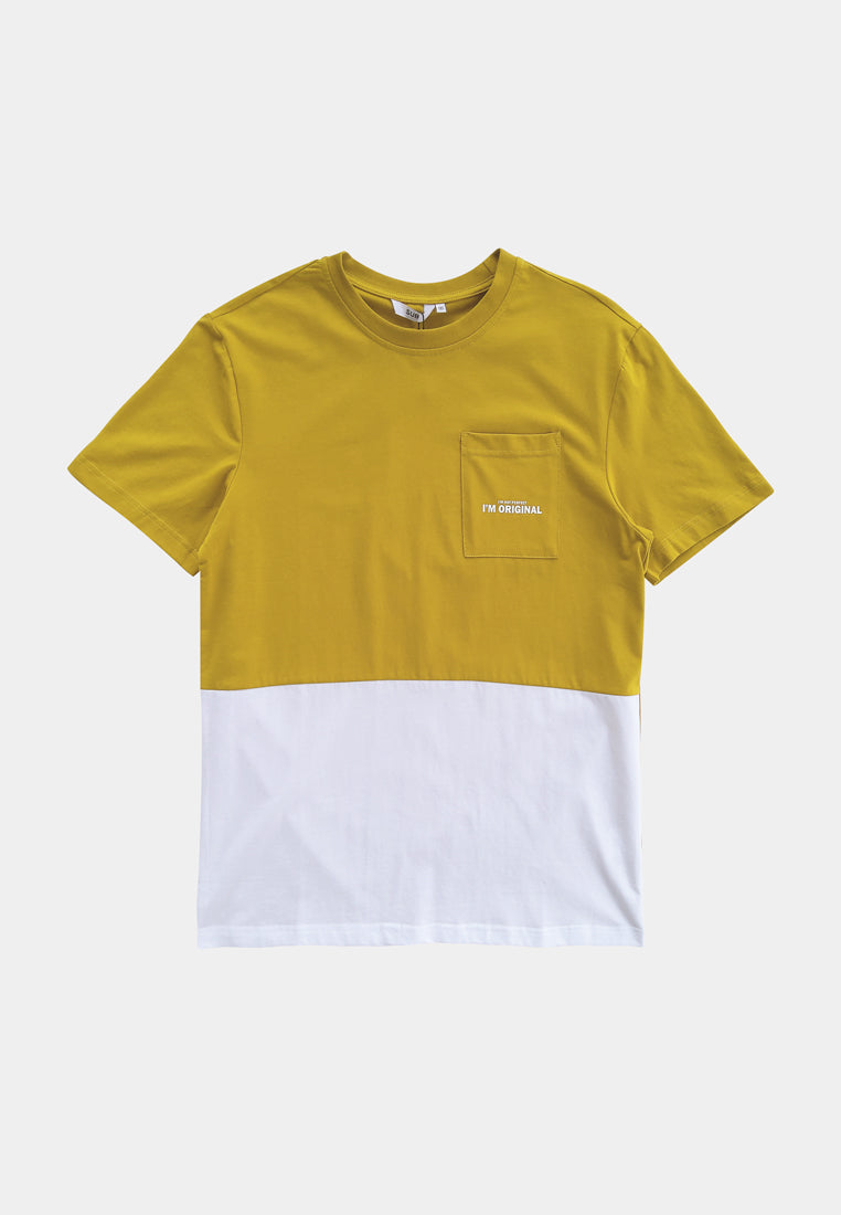 Men Short-Sleeve Graphic Tee - Yellow - S2M247