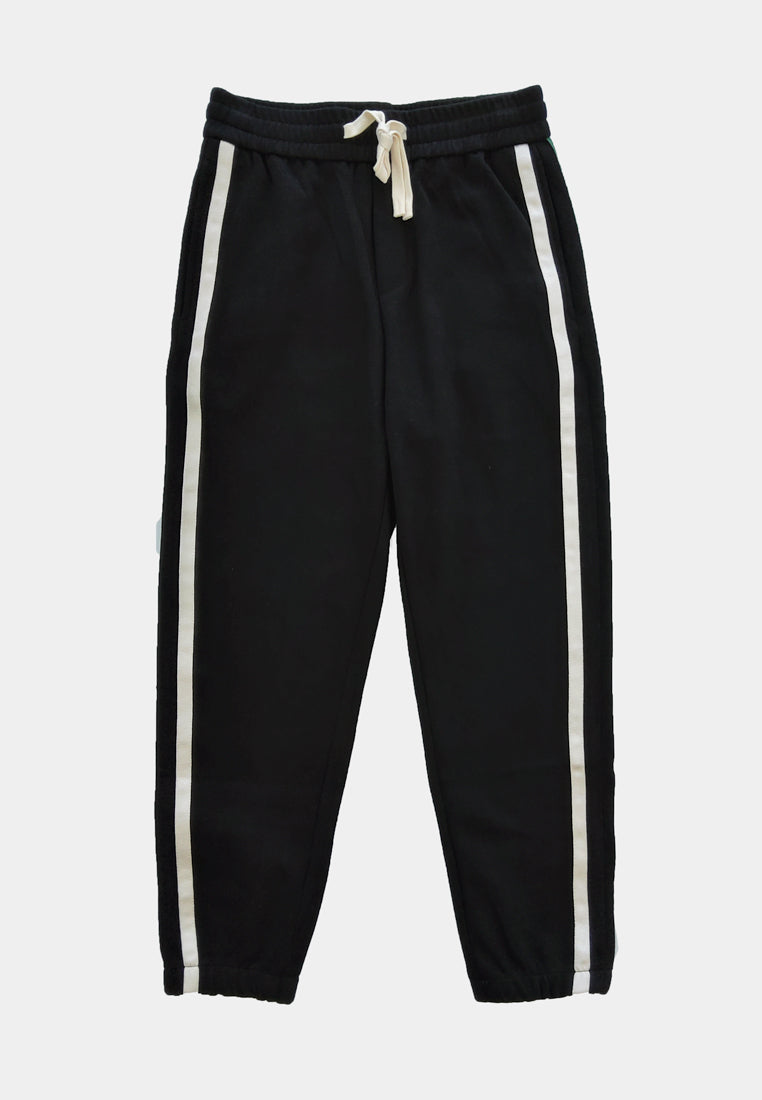 Men Knit Long Jogger - Black - H1M182