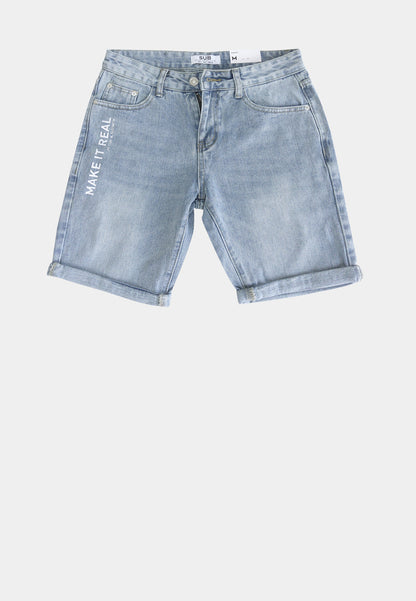 Men Short Jeans - Light Blue - H1M243