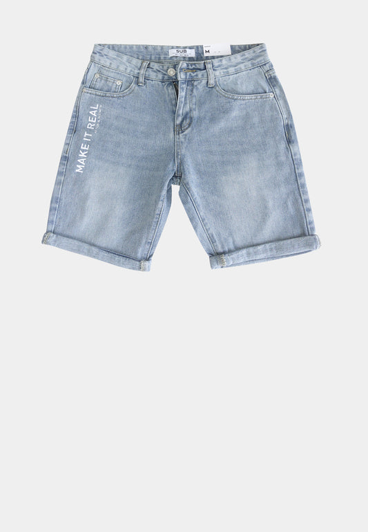 Men Short Jeans - Light Blue - H1M243