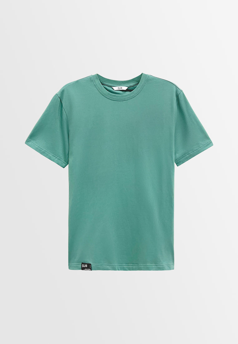 Men Short-Sleeve Basic Tee - Green - M3M677