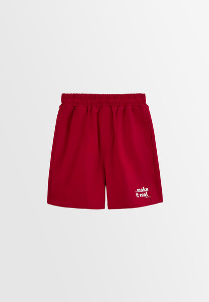 Women Sporty Short Jogger - Red - H2W565