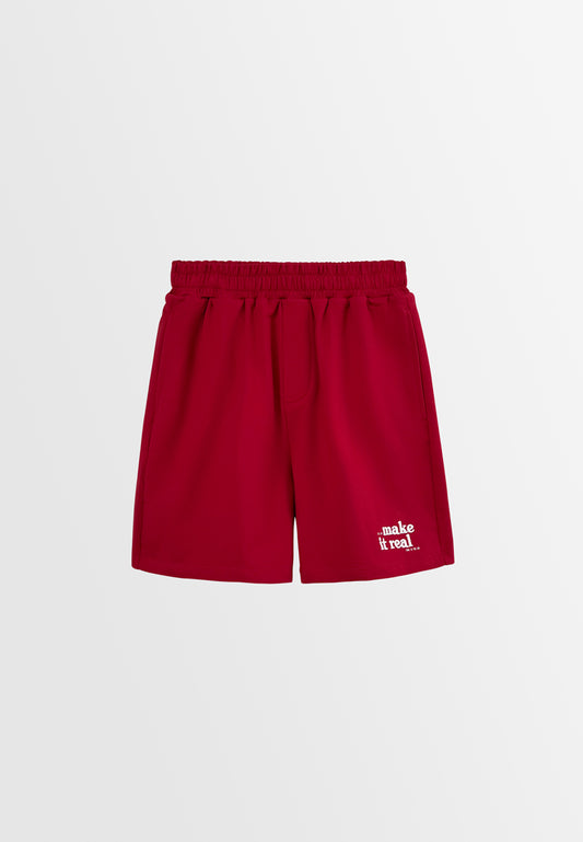 Women Sporty Short Jogger - Red - H2W565