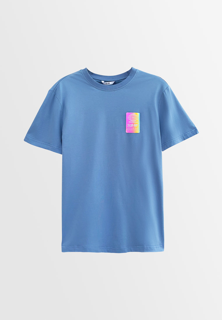 Men Short-Sleeve Graphic Tee - Blue - H2M423