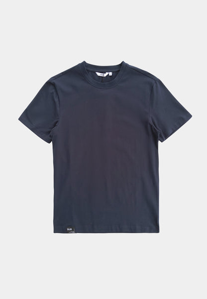 Men Short-Sleeve Basic Tee - Dark Blue - M2M296