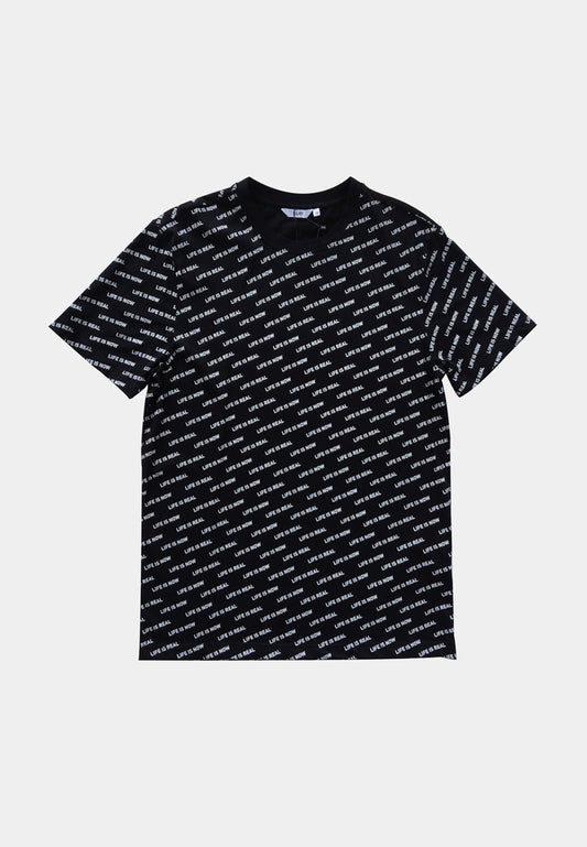 Men Short-Sleeve Graphic Tee - Black - S2M099