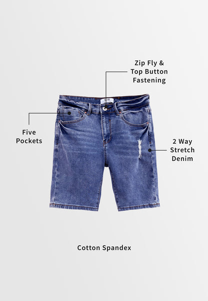 Men Short Jeans - Blue - H2M428