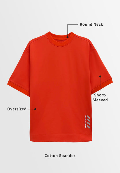 Men Short-Sleeve Sweatshirt - Orange - H2M797