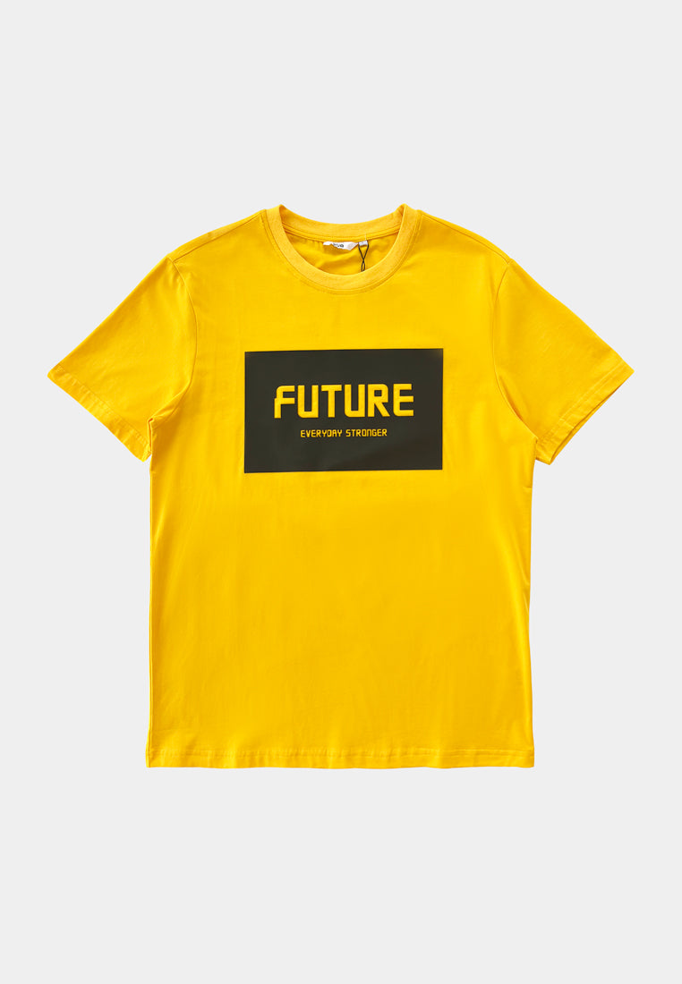 Men Short-Sleeve Graphic Tee - Yellow - F2M315