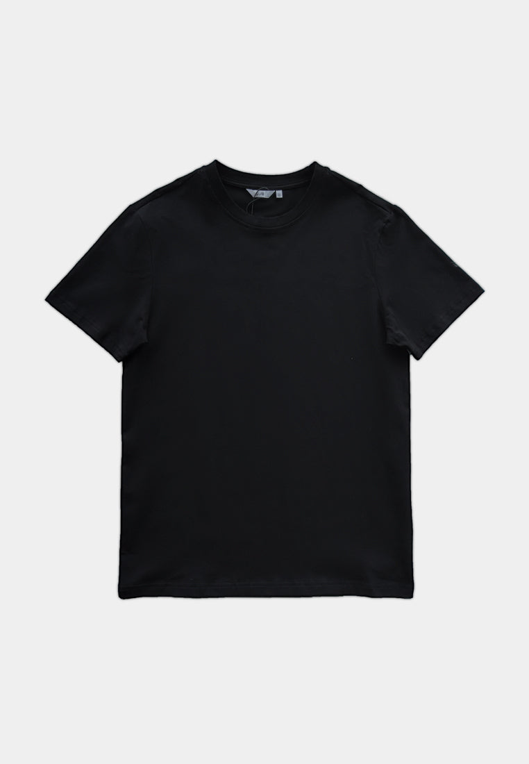 Men Short-Sleeve Basic Tee - Black - H1M070-1