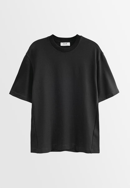 Men Short-Sleeve Oversized Fashion Tee - Black - H2M606