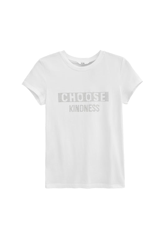 Women Short-Sleeve Graphic Tee - White - H2W519