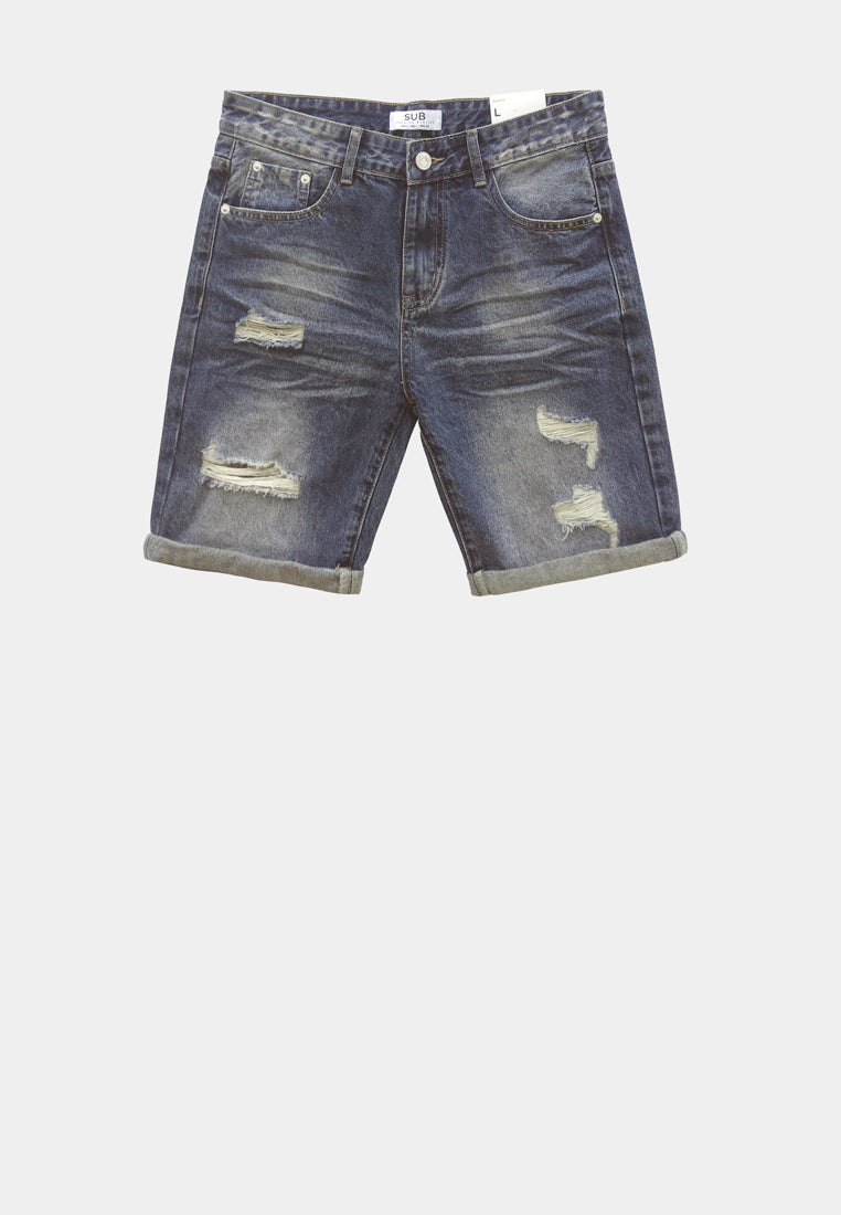 Men Short Jeans - Blue - F2M355