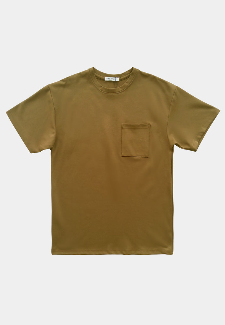 Men Short-Sleeve Fashion Tee - Brown - F2M262