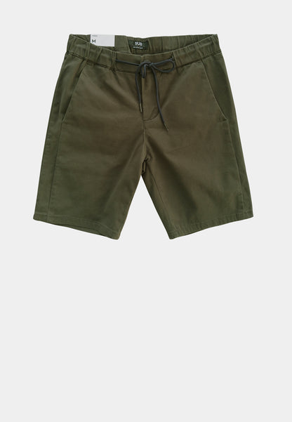 Men Twill Bermuda Shorts - Grey - M0M502