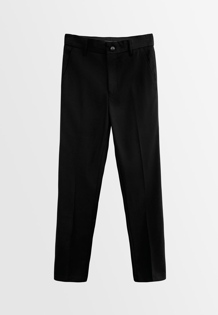 Men Slim Fit Suit Trousers - Black - H2M694