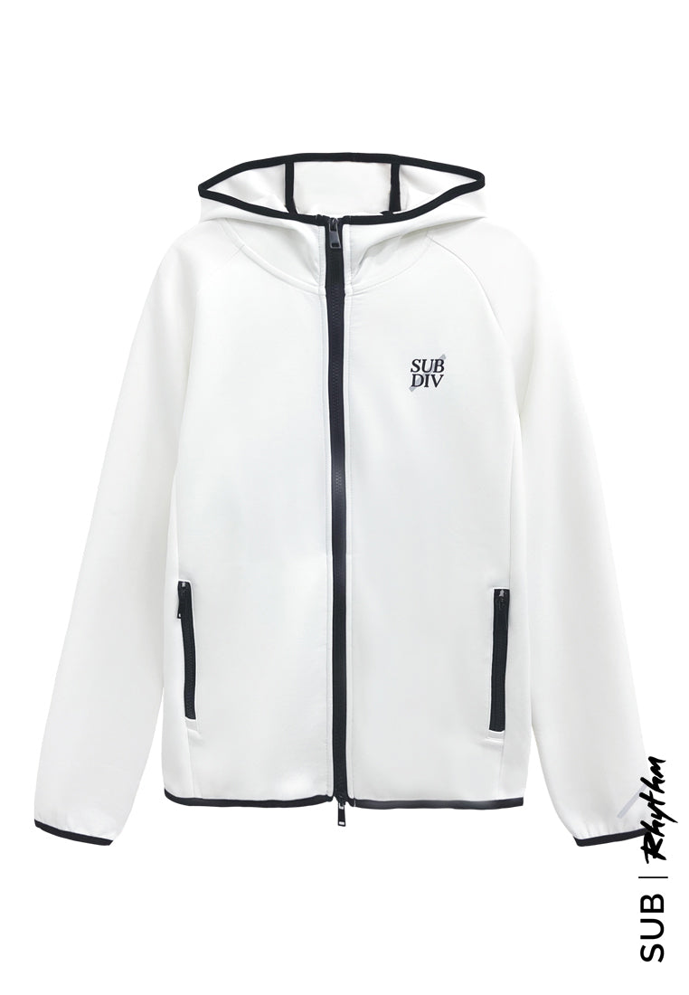 Men Hoodies Jacket - White - H2M497