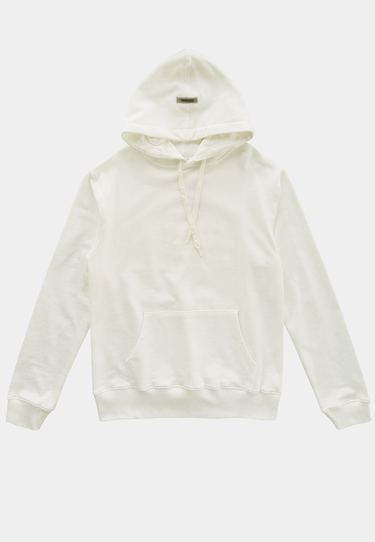 Men Long-Sleeve Oversized Sweatshirt Hoodies - White - M2M344