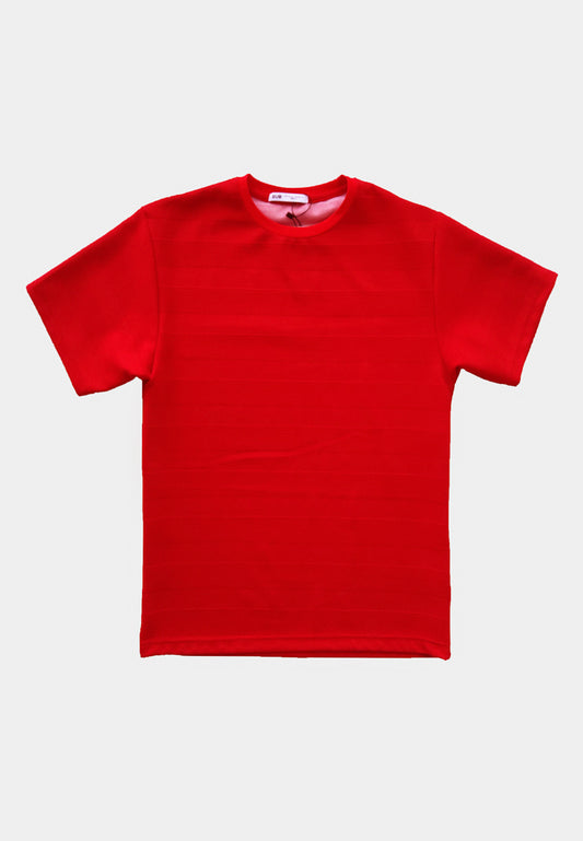 Men Oversized Fashion Tee - Red - H1M116