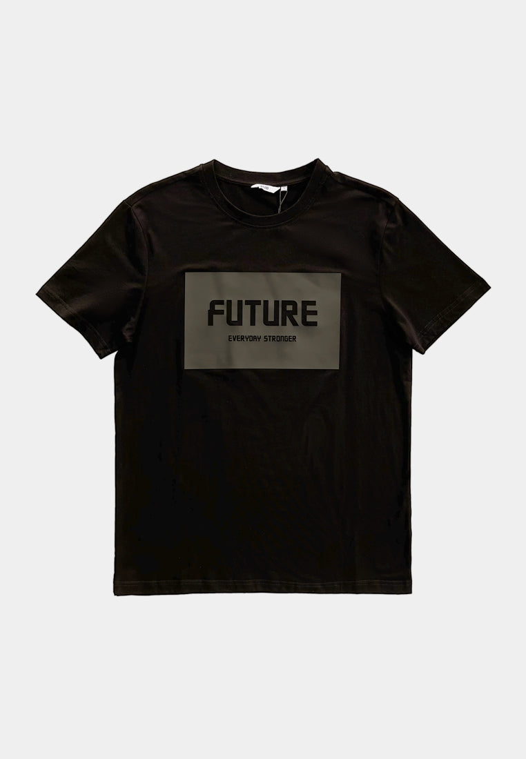 Men Short-Sleeve Graphic Tee - Black - F2M314